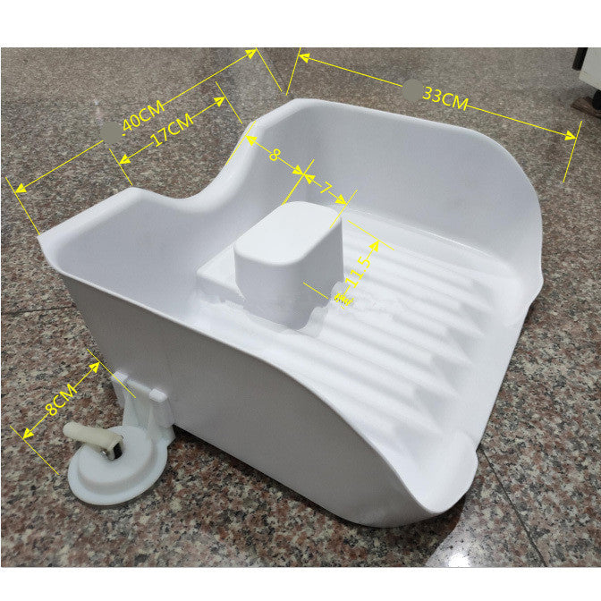 Elderly Kids Children Portable Shampoo Bowl Plastic Wash Hair Basin